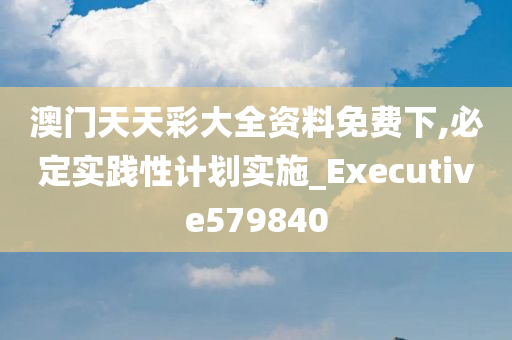 澳门天天彩大全资料免费下,必定实践性计划实施_Executive579840