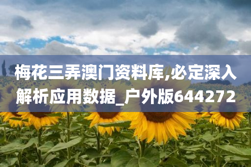 梅花三弄澳门资料库,必定深入解析应用数据_户外版644272