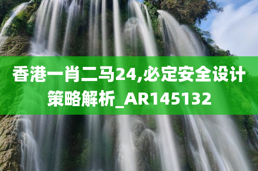 香港一肖二马24,必定安全设计策略解析_AR145132