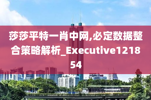 莎莎平特一肖中网,必定数据整合策略解析_Executive121854