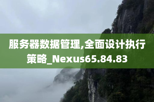 服务器数据管理,全面设计执行策略_Nexus65.84.83