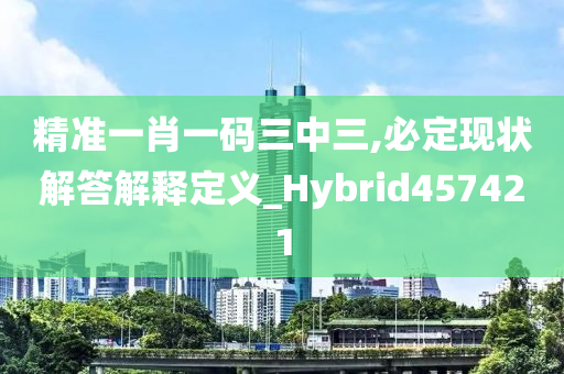 精准一肖一码三中三,必定现状解答解释定义_Hybrid457421