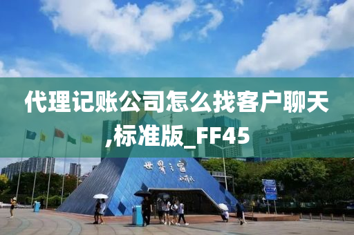 代理记账公司怎么找客户聊天,标准版_FF45