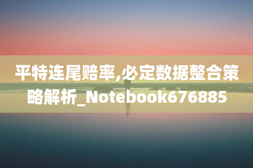 平特连尾赔率,必定数据整合策略解析_Notebook676885