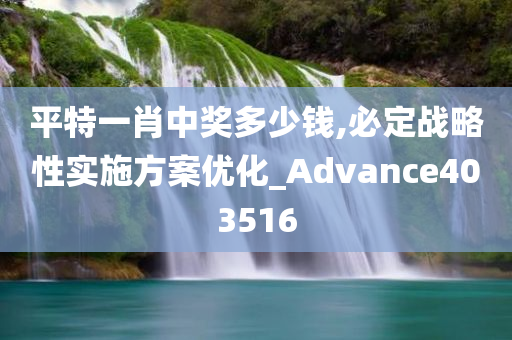 平特一肖中奖多少钱,必定战略性实施方案优化_Advance403516