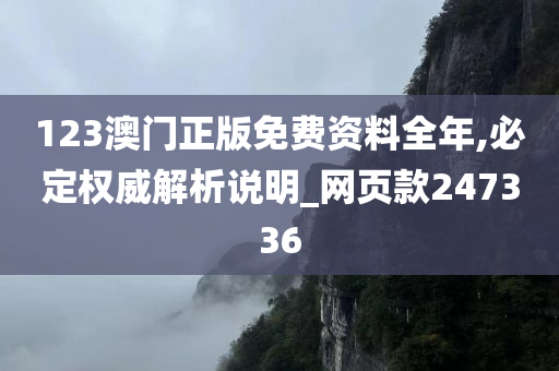 123澳门正版免费资料全年,必定权威解析说明_网页款247336