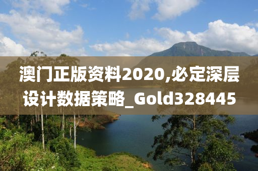 澳门正版资料2020,必定深层设计数据策略_Gold328445