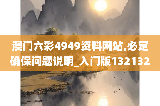 澳门六彩4949资料网站,必定确保问题说明_入门版132132