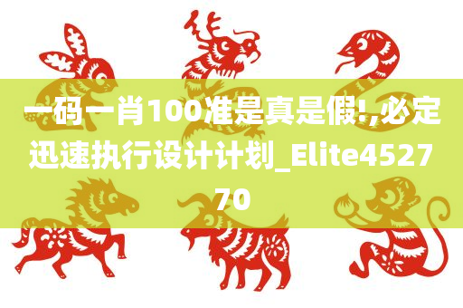 一码一肖100准是真是假!,必定迅速执行设计计划_Elite452770