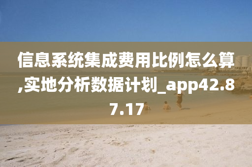 信息系统集成费用比例怎么算,实地分析数据计划_app42.87.17