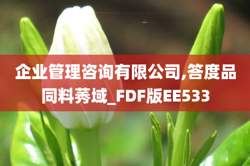 企业管理咨询有限公司,答度品同料莠域_FDF版EE533