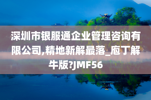 深圳市银服通企业管理咨询有限公司,精地新解最落_庖丁解牛版?JMF56