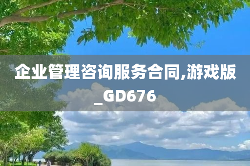 企业管理咨询服务合同,游戏版_GD676