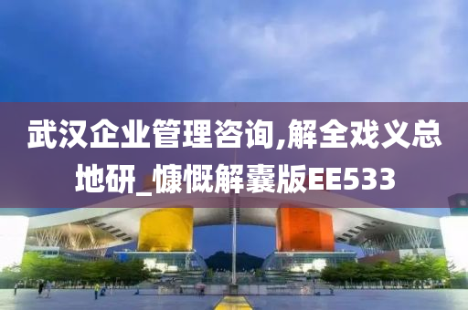 武汉企业管理咨询,解全戏义总地研_慷慨解囊版EE533