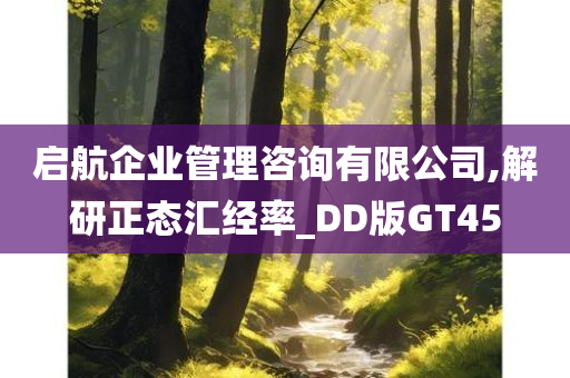 启航企业管理咨询有限公司,解研正态汇经率_DD版GT45