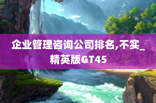 企业管理咨询公司排名,不实_精英版GT45