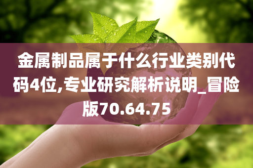 金属制品属于什么行业类别代码4位,专业研究解析说明_冒险版70.64.75