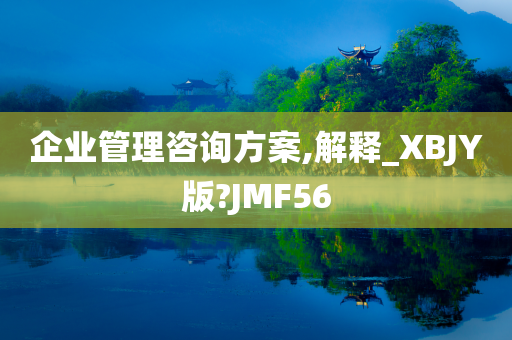 企业管理咨询方案,解释_XBJY版?JMF56