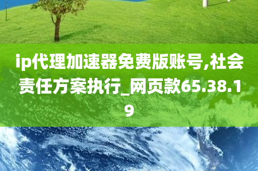 ip代理加速器免费版账号,社会责任方案执行_网页款65.38.19