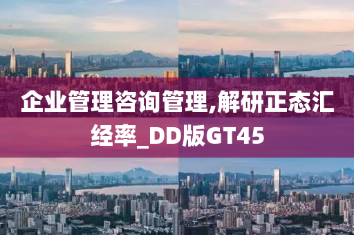 企业管理咨询管理,解研正态汇经率_DD版GT45