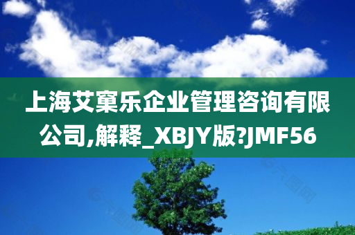 上海艾窠乐企业管理咨询有限公司,解释_XBJY版?JMF56