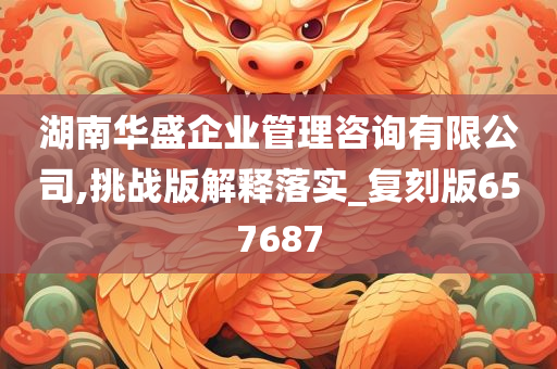 湖南华盛企业管理咨询有限公司,挑战版解释落实_复刻版657687