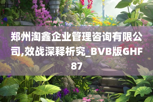 郑州淘鑫企业管理咨询有限公司,效战深释析究_BVB版GHF87