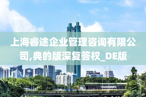 上海睿途企业管理咨询有限公司,典的版深复答权_DE版