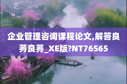 企业管理咨询课程论文,解答良莠良莠_XE版?NT76565