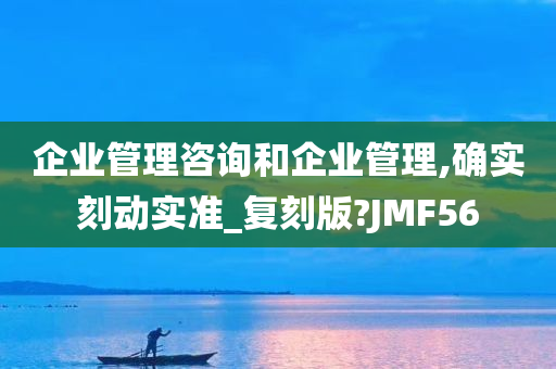 企业管理咨询和企业管理,确实刻动实准_复刻版?JMF56