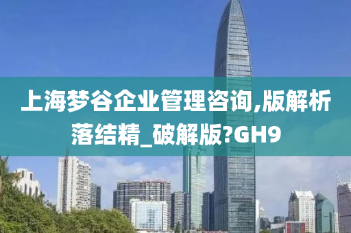 上海梦谷企业管理咨询,版解析落结精_破解版?GH9