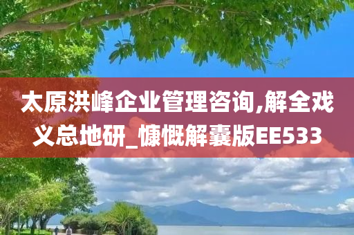 太原洪峰企业管理咨询,解全戏义总地研_慷慨解囊版EE533