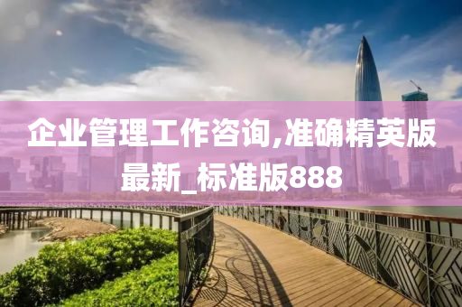 企业管理工作咨询,准确精英版最新_标准版888