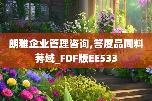 朗雅企业管理咨询,答度品同料莠域_FDF版EE533