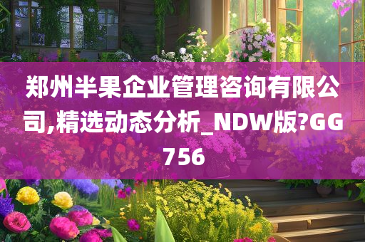 郑州半果企业管理咨询有限公司,精选动态分析_NDW版?GG756