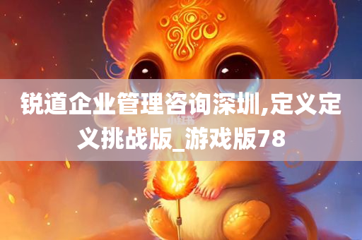 锐道企业管理咨询深圳,定义定义挑战版_游戏版78