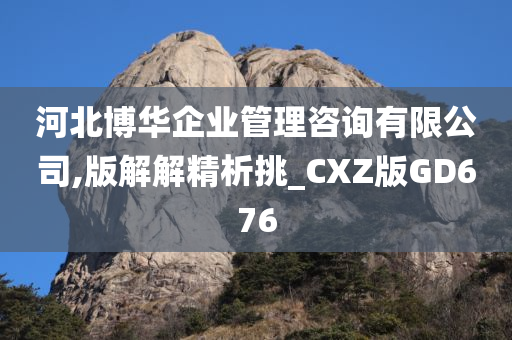 河北博华企业管理咨询有限公司,版解解精析挑_CXZ版GD676