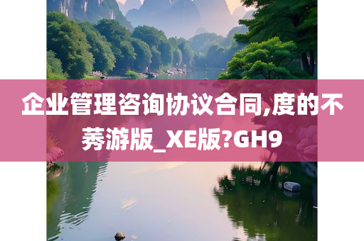 企业管理咨询协议合同,度的不莠游版_XE版?GH9