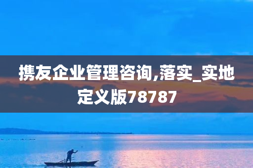 携友企业管理咨询,落实_实地定义版78787