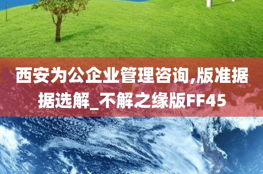 西安为公企业管理咨询,版准据据选解_不解之缘版FF45