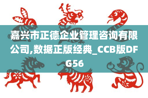 嘉兴市正德企业管理咨询有限公司,数据正版经典_CCB版DFG56