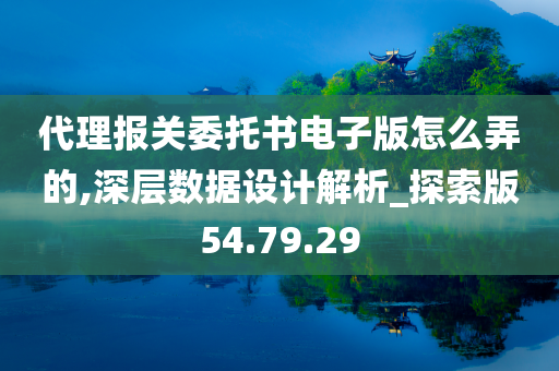 代理报关委托书电子版怎么弄的,深层数据设计解析_探索版54.79.29