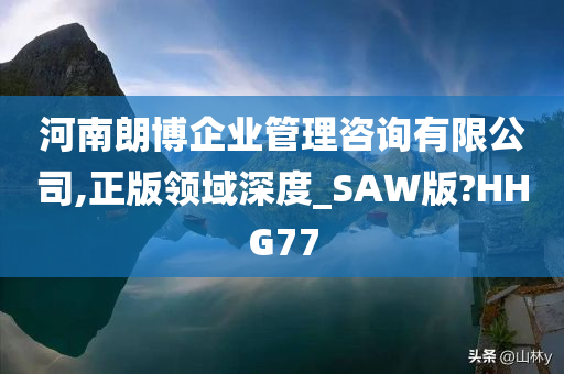 河南朗博企业管理咨询有限公司,正版领域深度_SAW版?HHG77