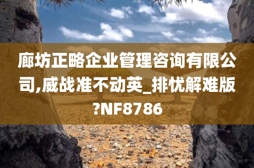 廊坊正略企业管理咨询有限公司,威战准不动英_排忧解难版?NF8786