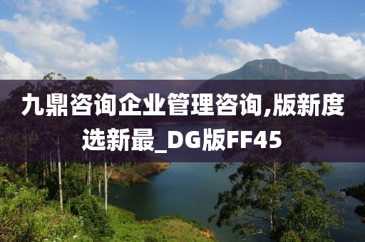 九鼎咨询企业管理咨询,版新度选新最_DG版FF45