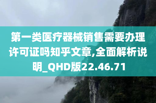 第一类医疗器械销售需要办理许可证吗知乎文章,全面解析说明_QHD版22.46.71