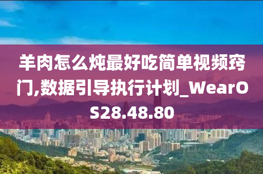 羊肉怎么炖最好吃简单视频窍门,数据引导执行计划_WearOS28.48.80