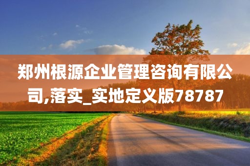 郑州根源企业管理咨询有限公司,落实_实地定义版78787