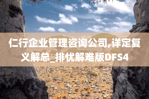 仁行企业管理咨询公司,详定复义解总_排忧解难版DFS4