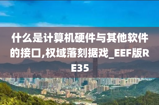 什么是计算机硬件与其他软件的接口,权域落刻据戏_EEF版RE35